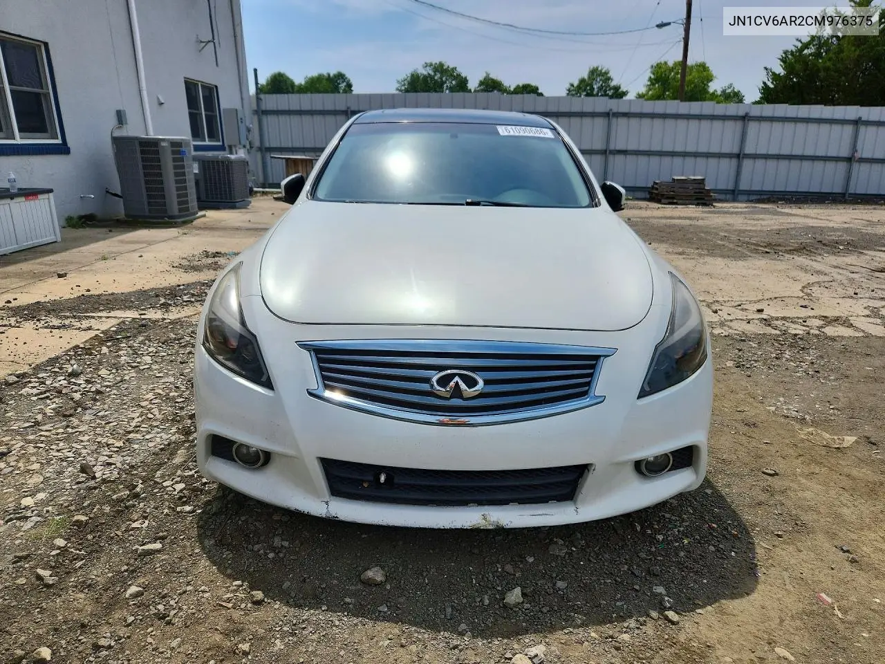 2012 Infiniti G37 VIN: JN1CV6AR2CM976375 Lot: 61090686
