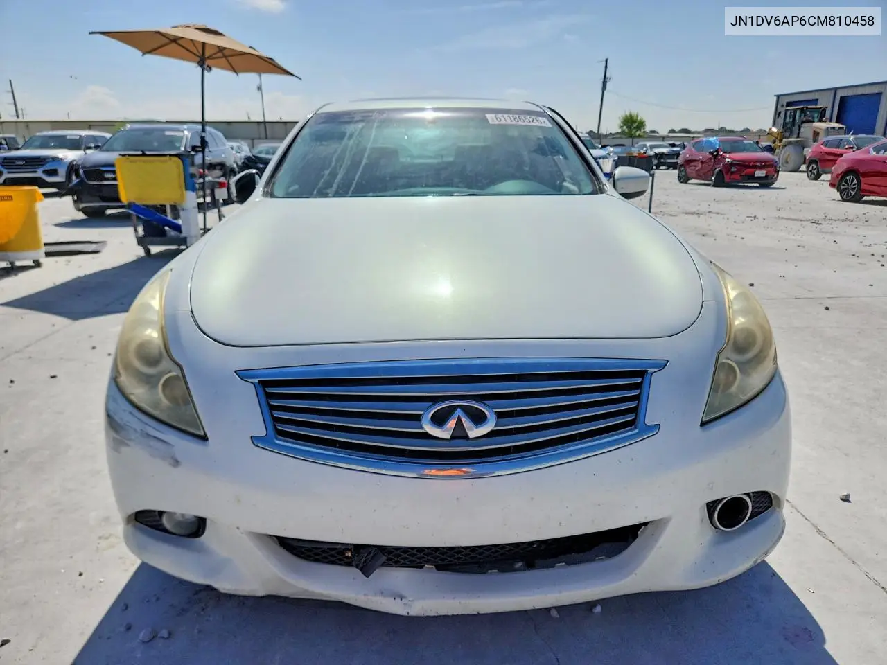 2012 Infiniti G25 Sedan Base VIN: JN1DV6AP6CM810458 Lot: 61186526