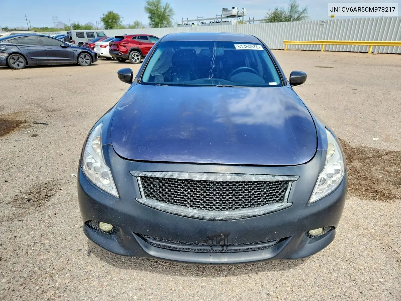 2012 Infiniti G37 Sedan X VIN: JN1CV6AR5CM978217 Lot: 61366576