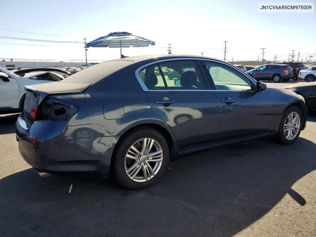 2012 Infiniti G37 Sedan X VIN: JN1CV6AR5CM975009 Lot: 61746966