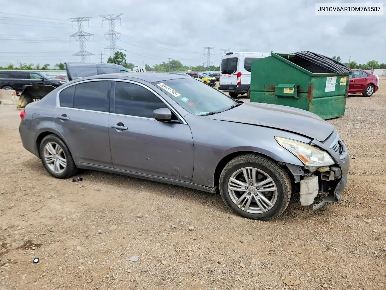 2013 Infiniti G37 Sedan X VIN: JN1CV6AR1DM765587 Lot: 59185146