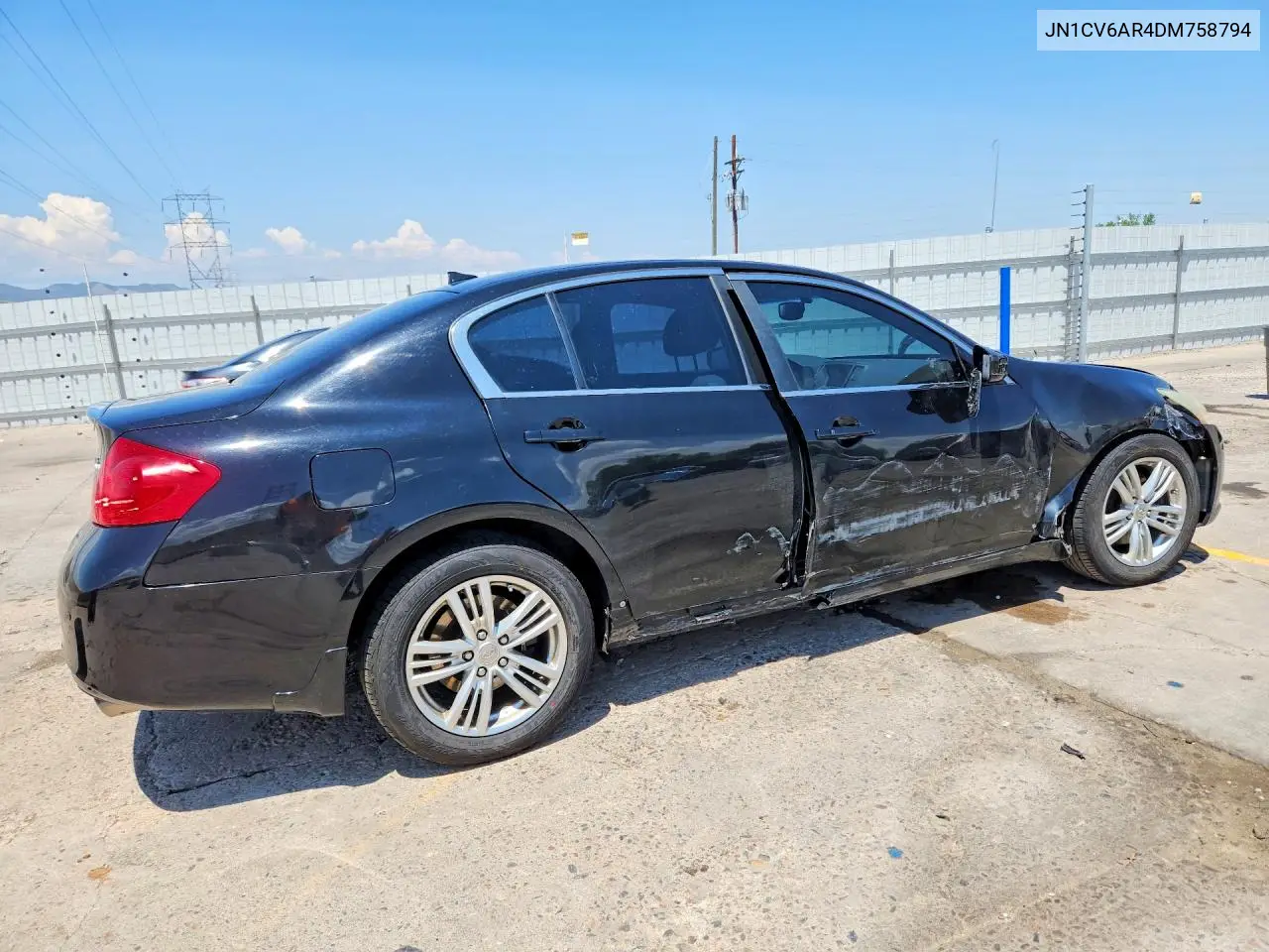 2013 Infiniti G37 Sedan X VIN: JN1CV6AR4DM758794 Lot: 60527326