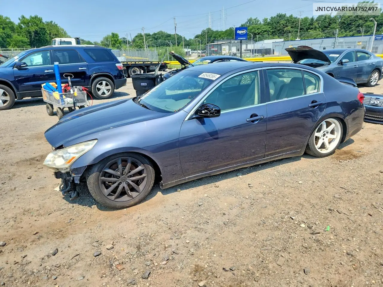 2013 Infiniti G37 Sedan X VIN: JN1CV6AR1DM752497 Lot: 60549266