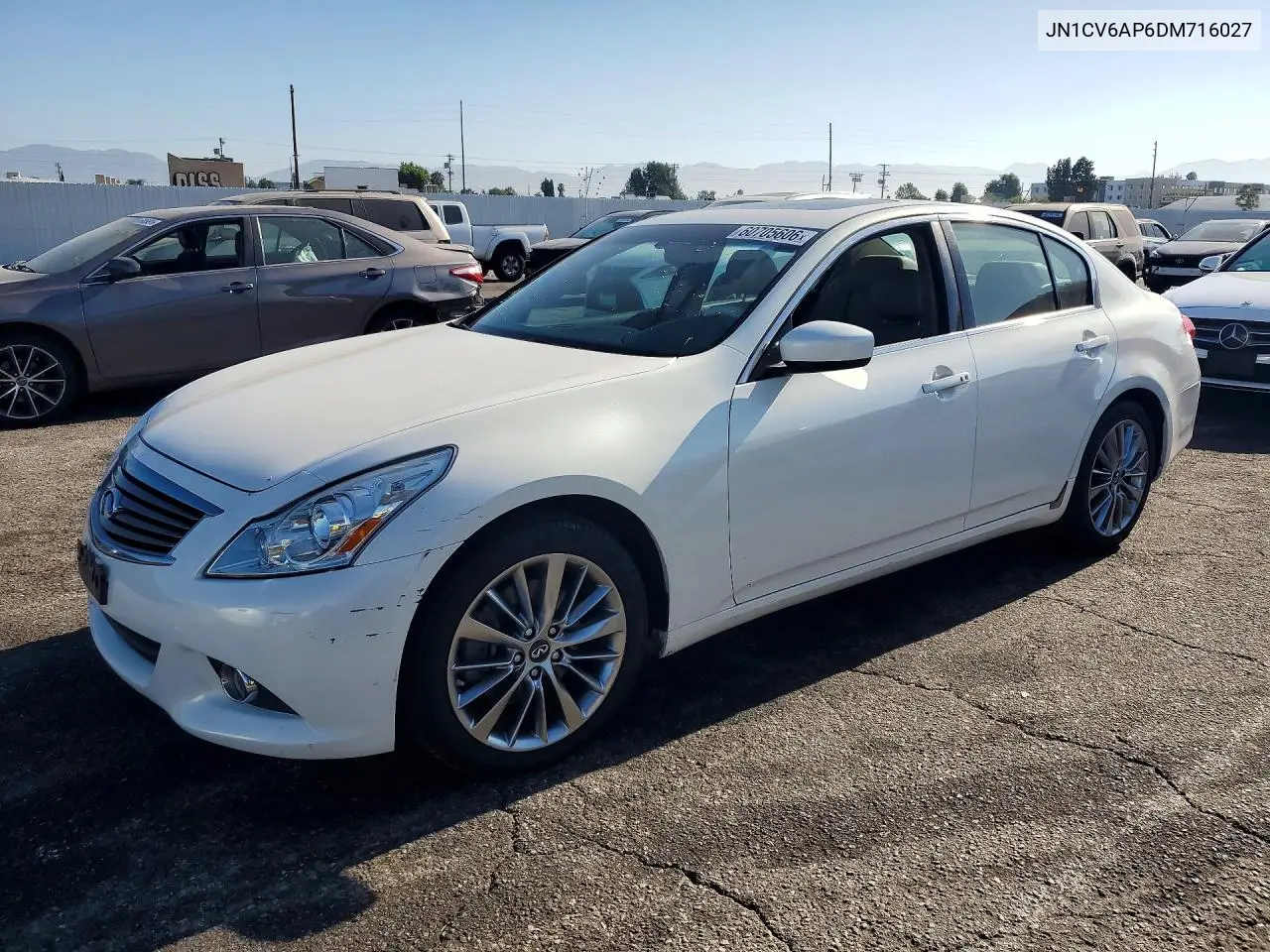2013 Infiniti G37 Sedan Journey VIN: JN1CV6AP6DM716027 Lot: 60705606