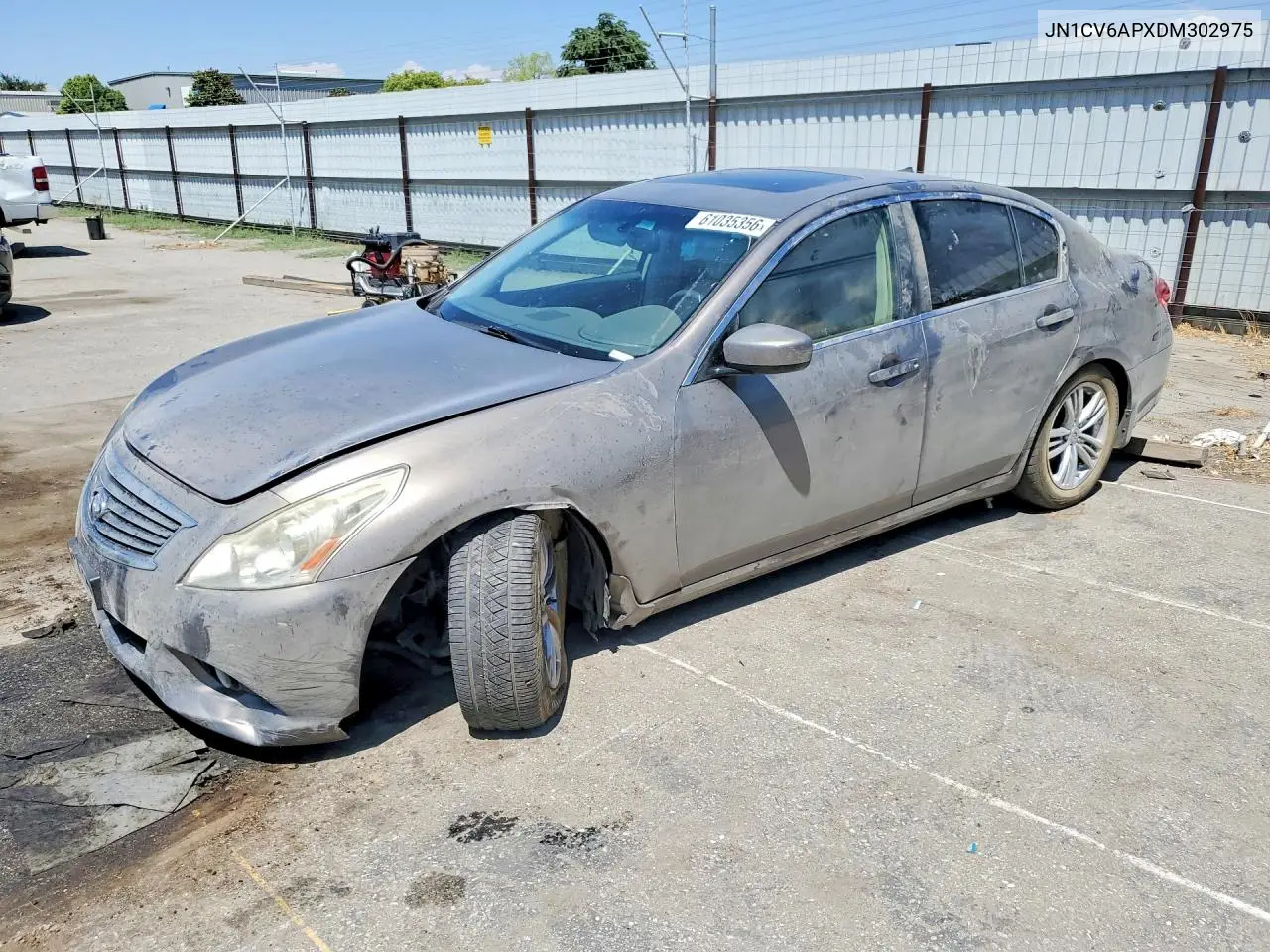 2013 Infiniti G37 Sedan Journey VIN: JN1CV6APXDM302975 Lot: 61035356