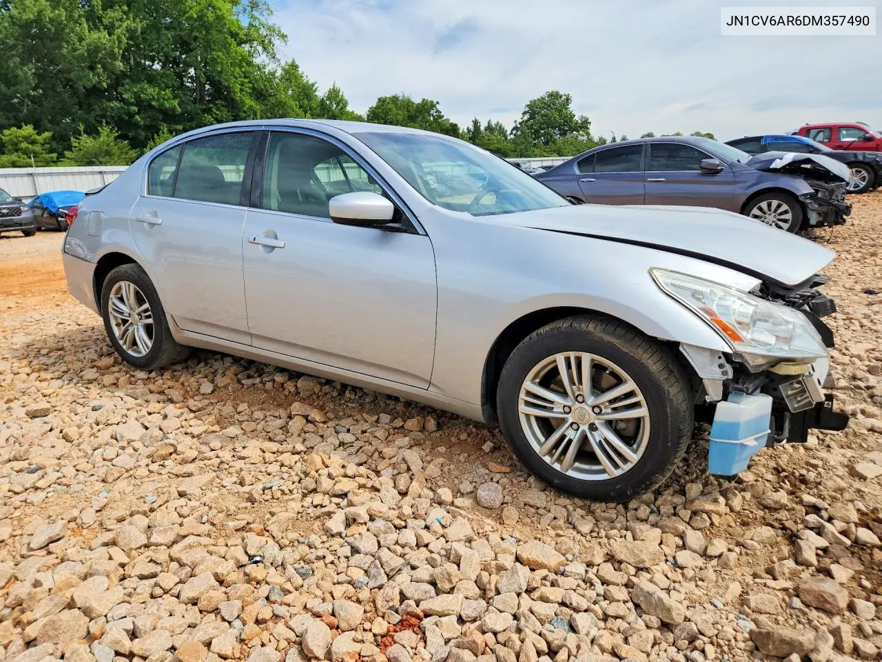 2013 Infiniti G37 Sedan X VIN: JN1CV6AR6DM357490 Lot: 61082526