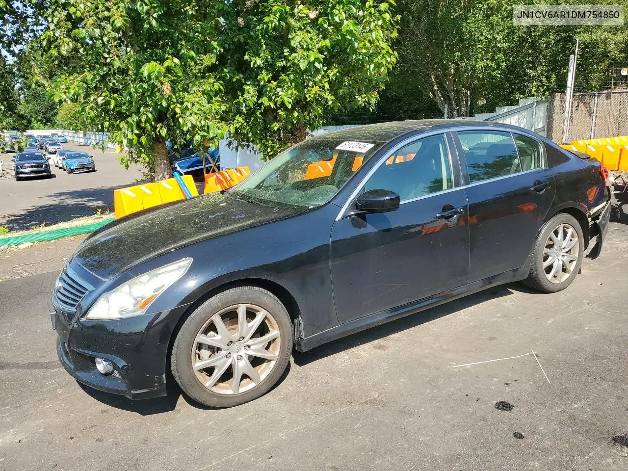 2013 Infiniti G37 Sedan X VIN: JN1CV6AR1DM754850 Lot: 61133146