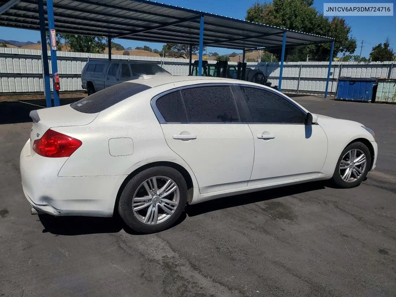 2013 Infiniti G37 Sedan Journey VIN: JN1CV6AP3DM724716 Lot: 61245106