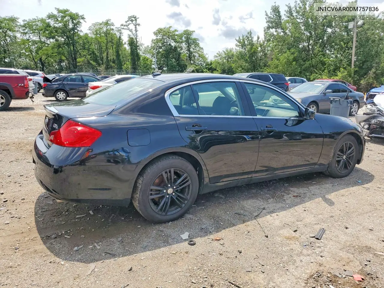 2013 Infiniti G37 Sedan X VIN: JN1CV6AR0DM757836 Lot: 62071826