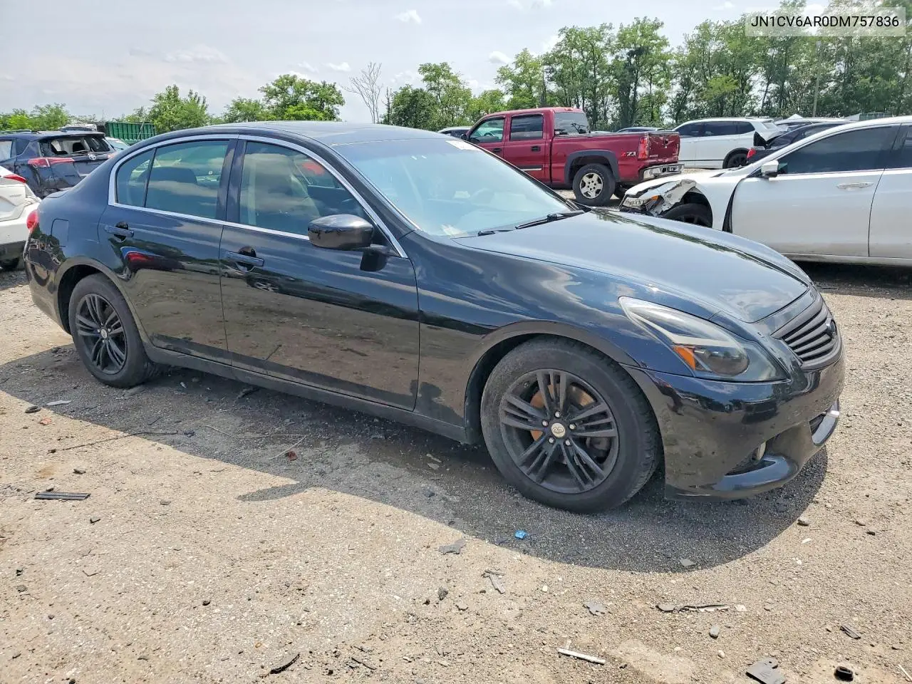 2013 Infiniti G37 Sedan X VIN: JN1CV6AR0DM757836 Lot: 62071826