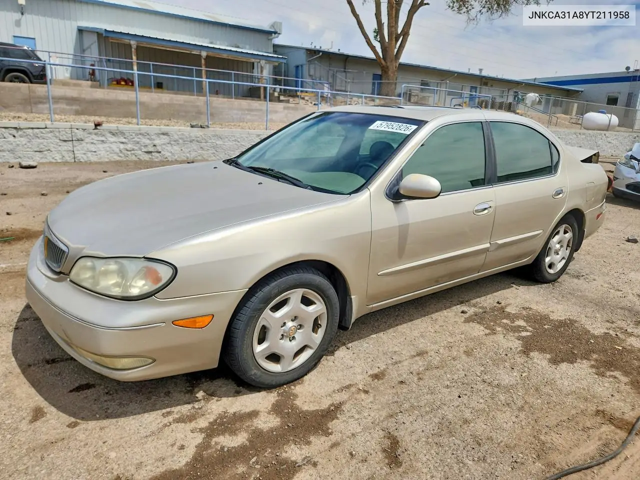 2000 Infiniti I30 VIN: JNKCA31A8YT211958 Lot: 57952826