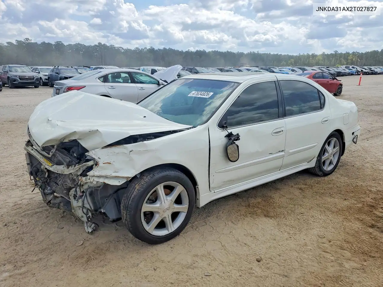 2002 Infiniti I35 Base VIN: JNKDA31AX2T027827 Lot: 47634826
