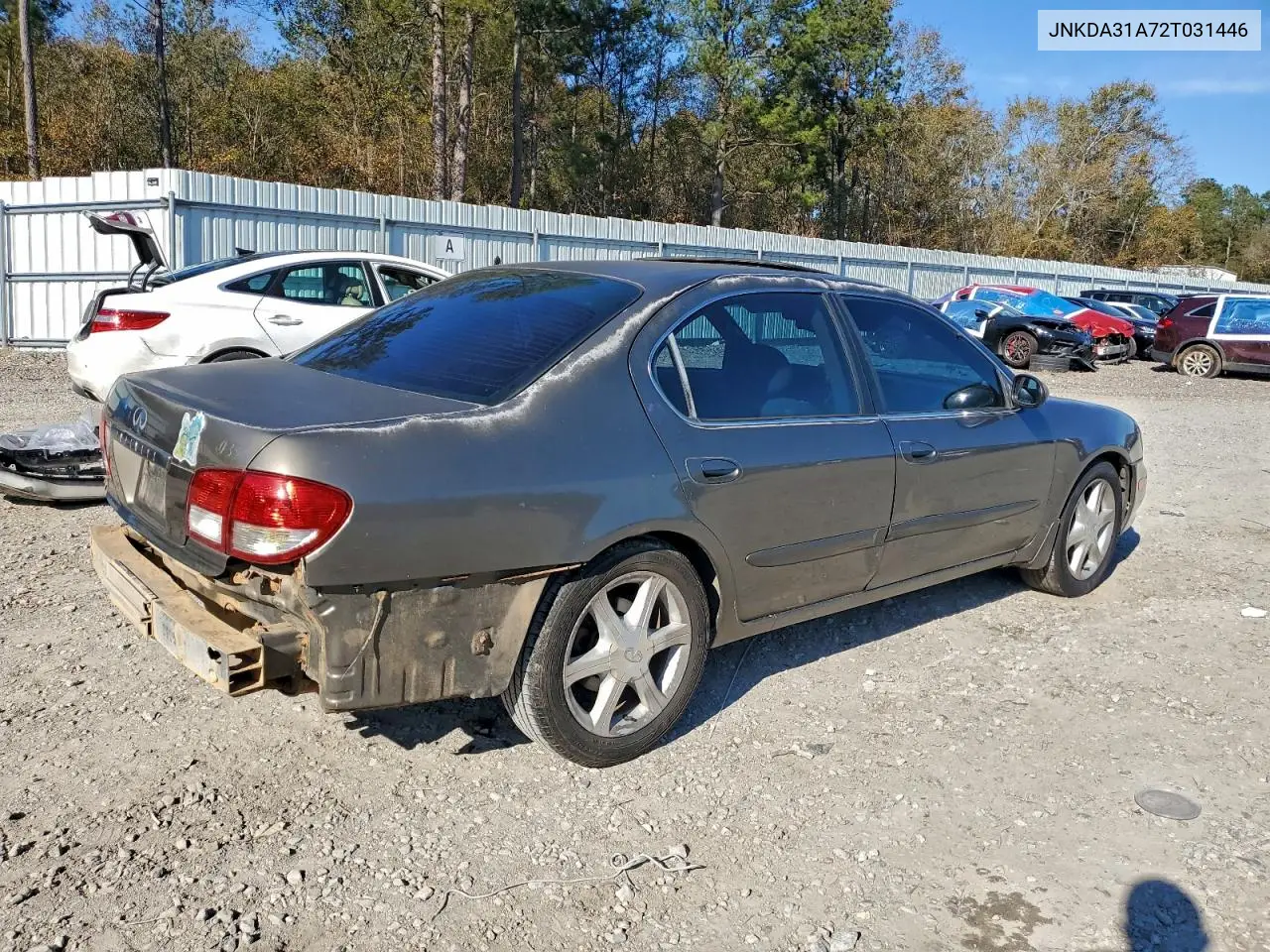 2002 Infiniti I35 VIN: JNKDA31A72T031446 Lot: 96274535