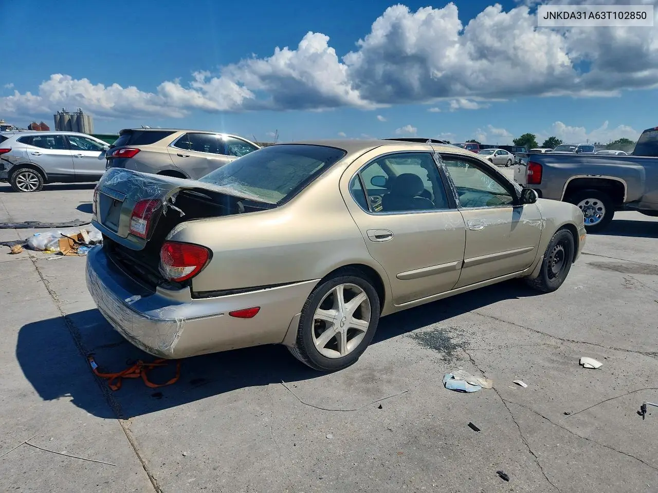 2003 Infiniti I35 Base VIN: JNKDA31A63T102850 Lot: 56603786