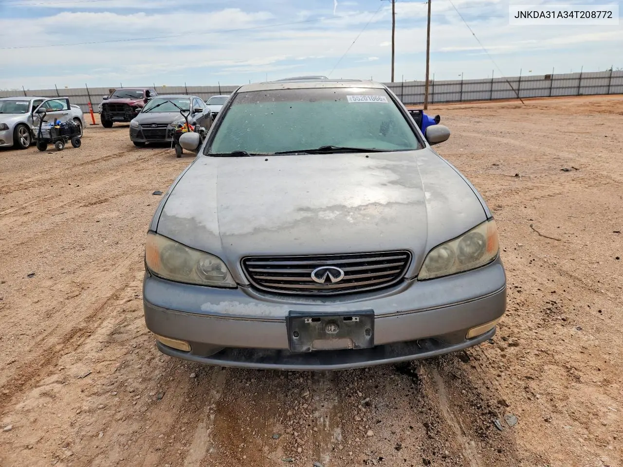 2004 Infiniti I35 Base VIN: JNKDA31A34T208772 Lot: 55201066