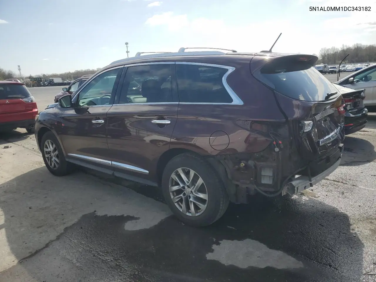 2013 Infiniti Jx35 VIN: 5N1AL0MM1DC343182 Lot: 41731476