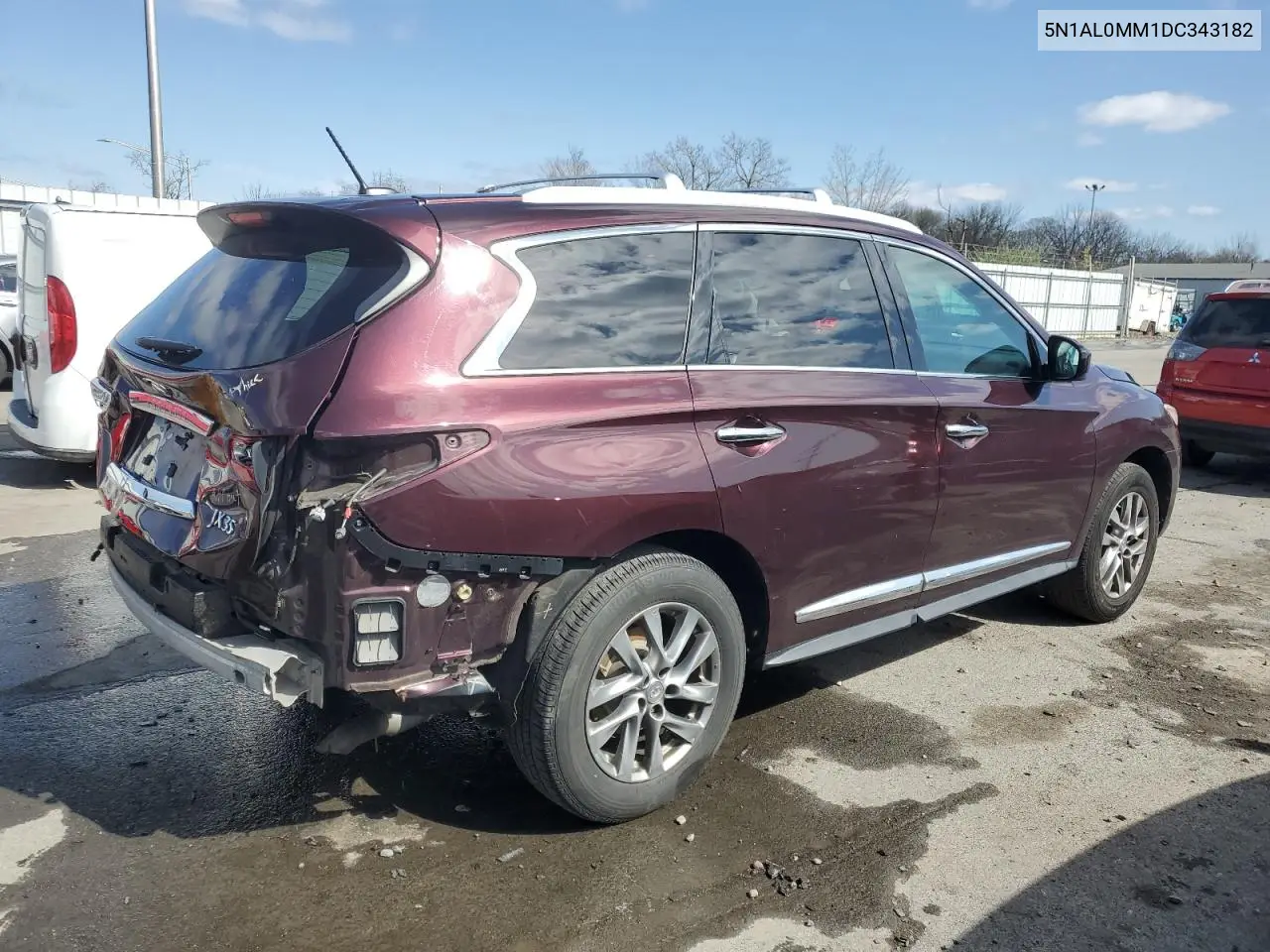 2013 Infiniti Jx35 VIN: 5N1AL0MM1DC343182 Lot: 41731476