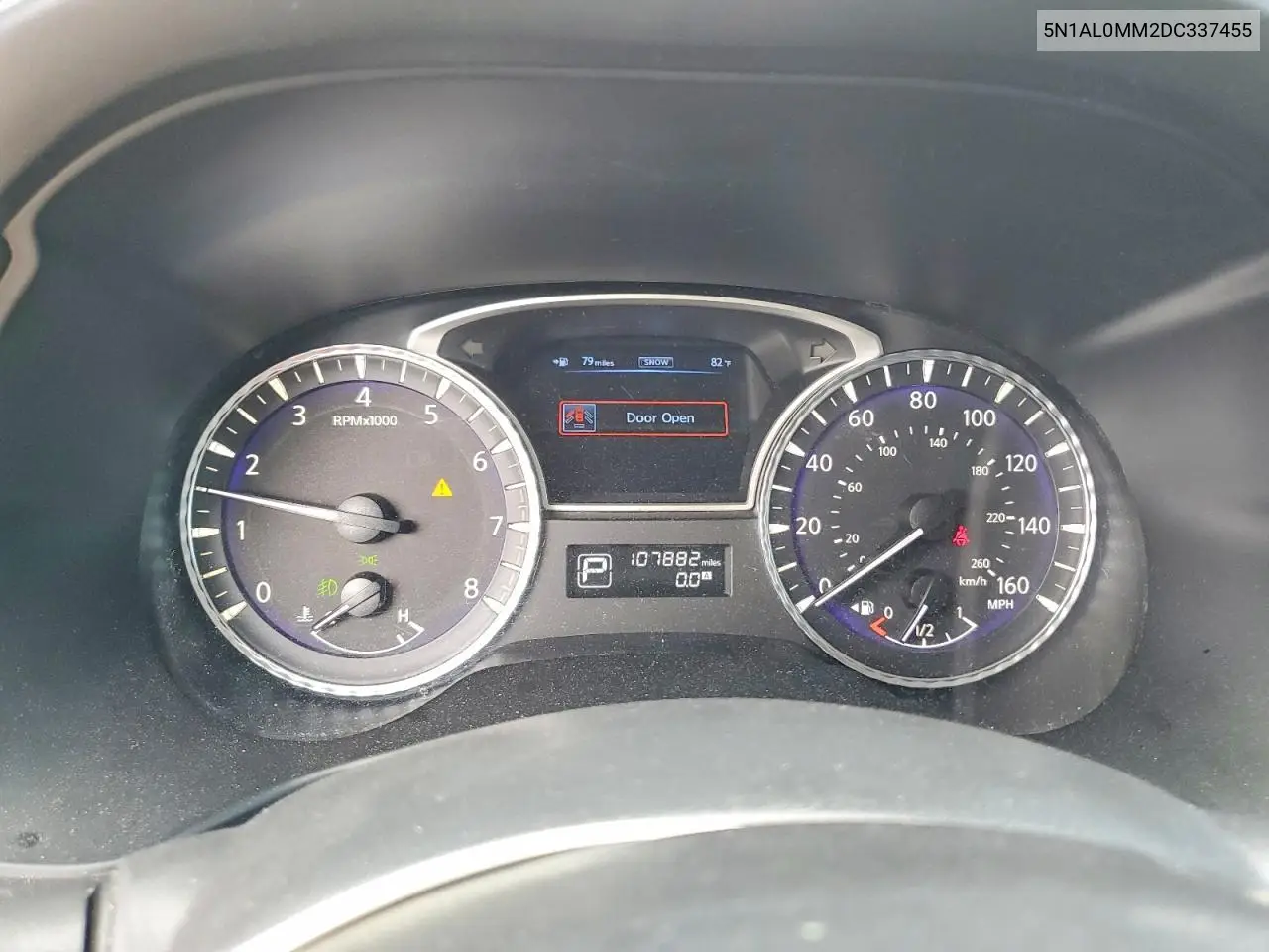 2013 Infiniti Jx35 Base VIN: 5N1AL0MM2DC337455 Lot: 49475196