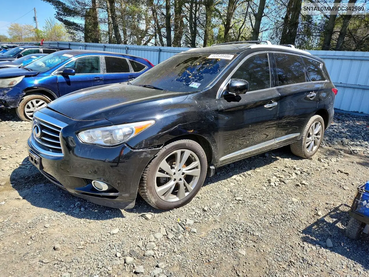2013 Infiniti Jx35 Base VIN: 5N1AL0MM9DC342989 Lot: 50549486