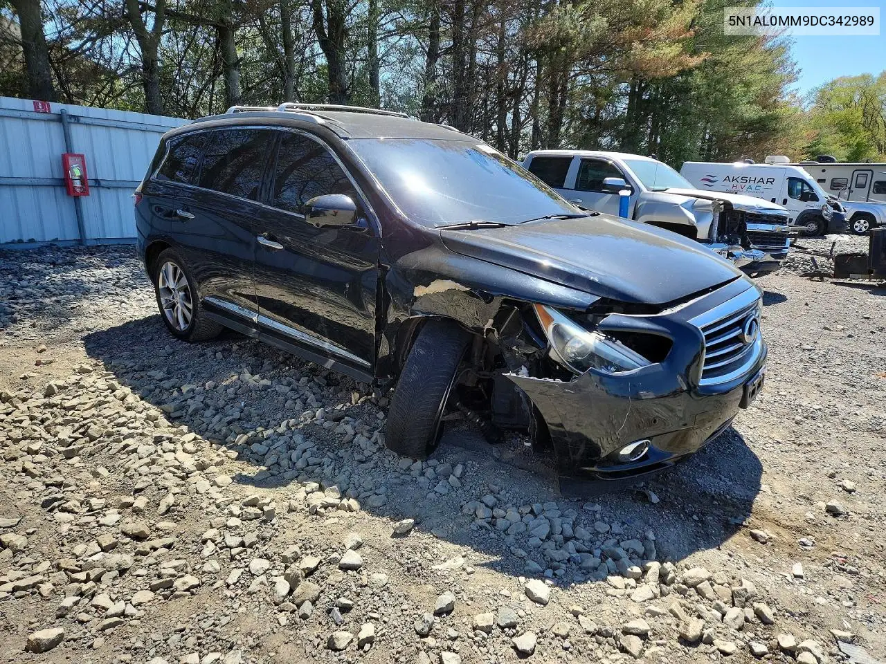 2013 Infiniti Jx35 Base VIN: 5N1AL0MM9DC342989 Lot: 50549486