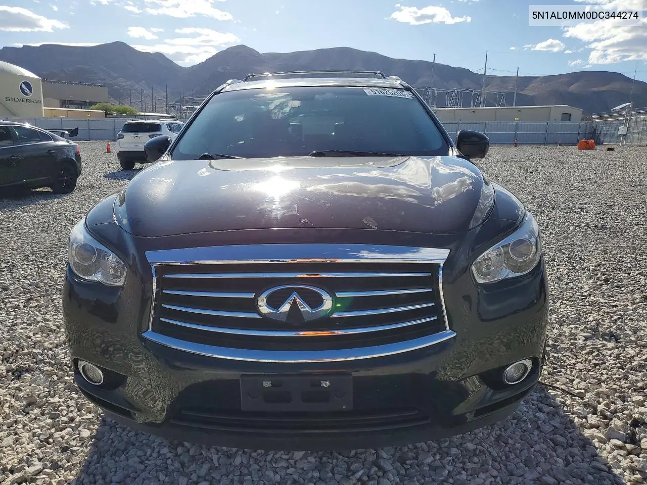 2013 Infiniti Jx35 Base VIN: 5N1AL0MM0DC344274 Lot: 51625206