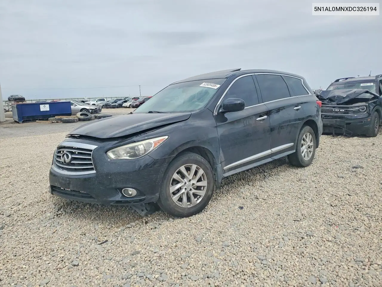 2013 Infiniti Jx35 Base VIN: 5N1AL0MNXDC326194 Lot: 53909486