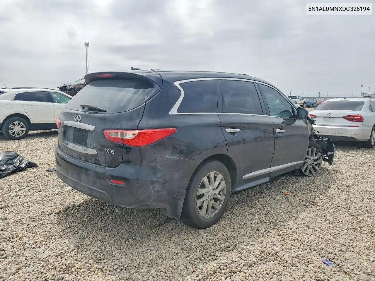 2013 Infiniti Jx35 Base VIN: 5N1AL0MNXDC326194 Lot: 53909486