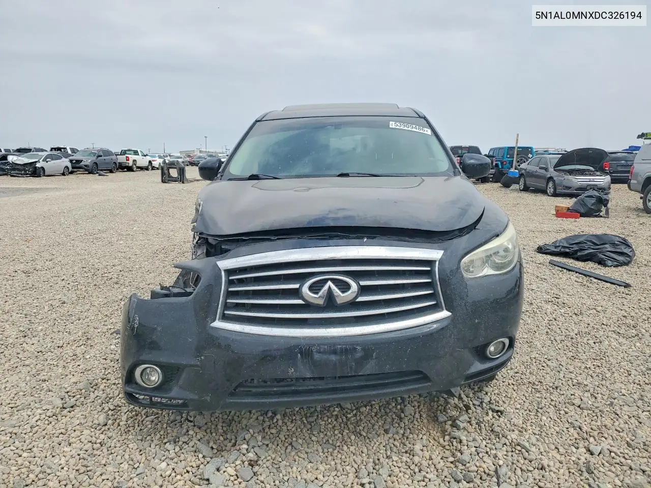 2013 Infiniti Jx35 Base VIN: 5N1AL0MNXDC326194 Lot: 53909486