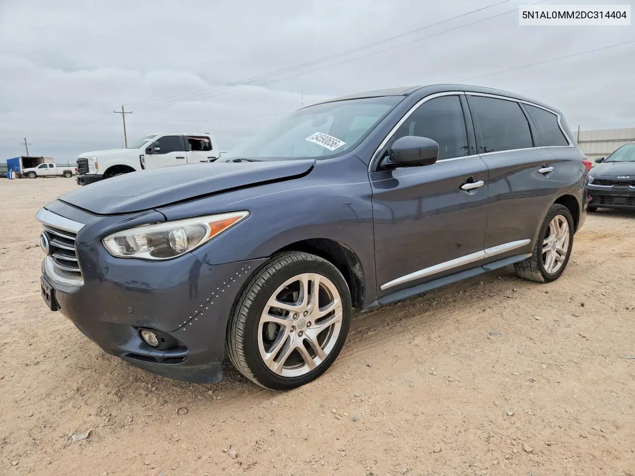 2013 Infiniti Jx35 Base VIN: 5N1AL0MM2DC314404 Lot: 54590656