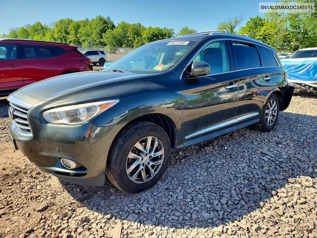 2013 Infiniti Jx35 Base VIN: 5N1AL0MMXDC345111 Lot: 55011486