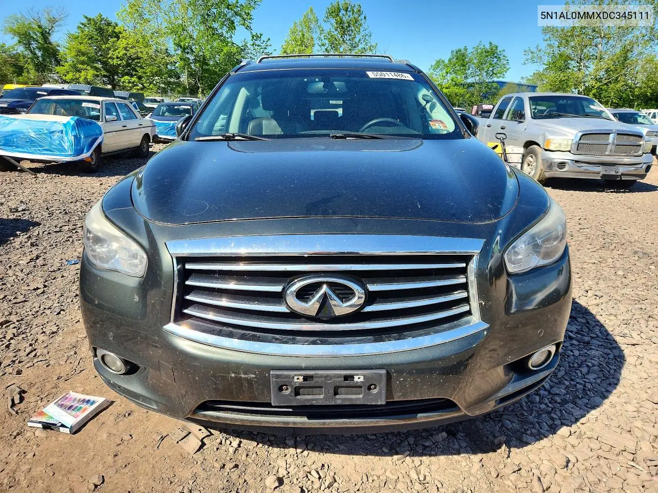 2013 Infiniti Jx35 Base VIN: 5N1AL0MMXDC345111 Lot: 55011486