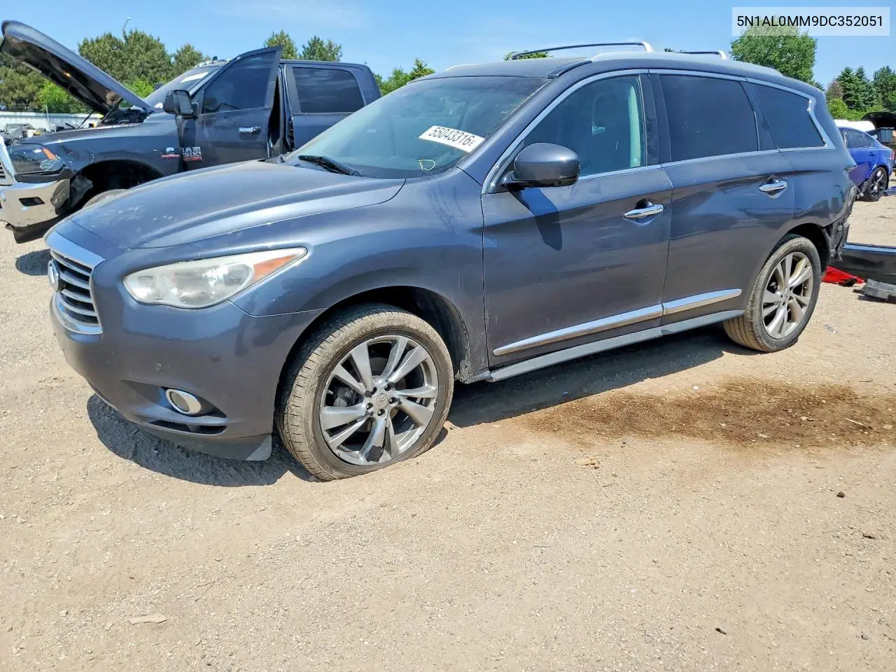 2013 Infiniti Jx35 Base VIN: 5N1AL0MM9DC352051 Lot: 55043316