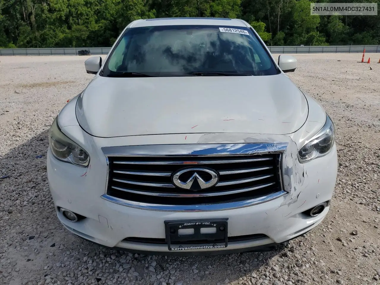 2013 Infiniti Jx35 Base VIN: 5N1AL0MM4DC327431 Lot: 56812546