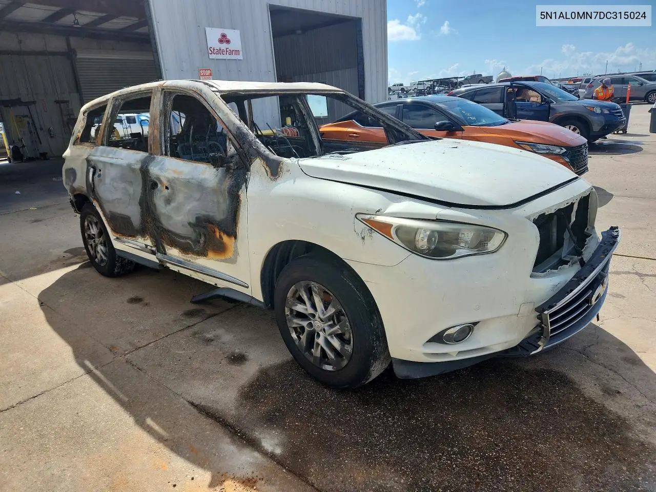 2013 Infiniti Jx35 Base VIN: 5N1AL0MN7DC315024 Lot: 57227396