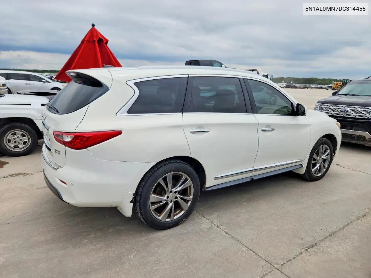 2013 Infiniti Jx35 Base VIN: 5N1AL0MN7DC314455 Lot: 57705306