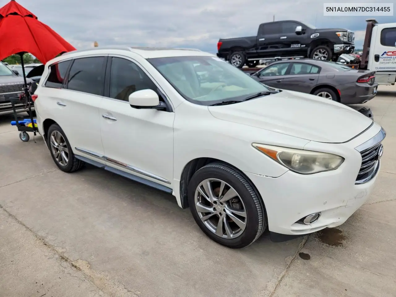 2013 Infiniti Jx35 Base VIN: 5N1AL0MN7DC314455 Lot: 57705306