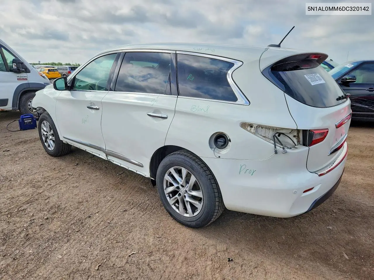 2013 Infiniti Jx35 Base VIN: 5N1AL0MM6DC320142 Lot: 58608156