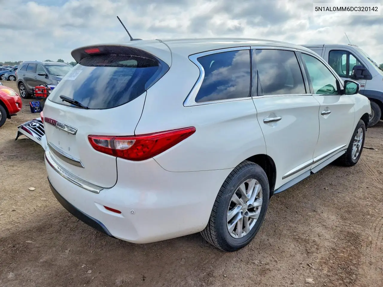 2013 Infiniti Jx35 Base VIN: 5N1AL0MM6DC320142 Lot: 58608156