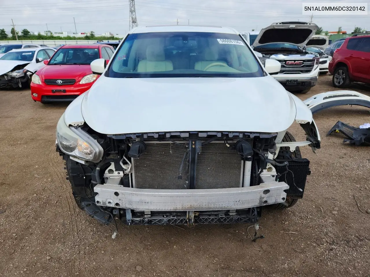 2013 Infiniti Jx35 Base VIN: 5N1AL0MM6DC320142 Lot: 58608156