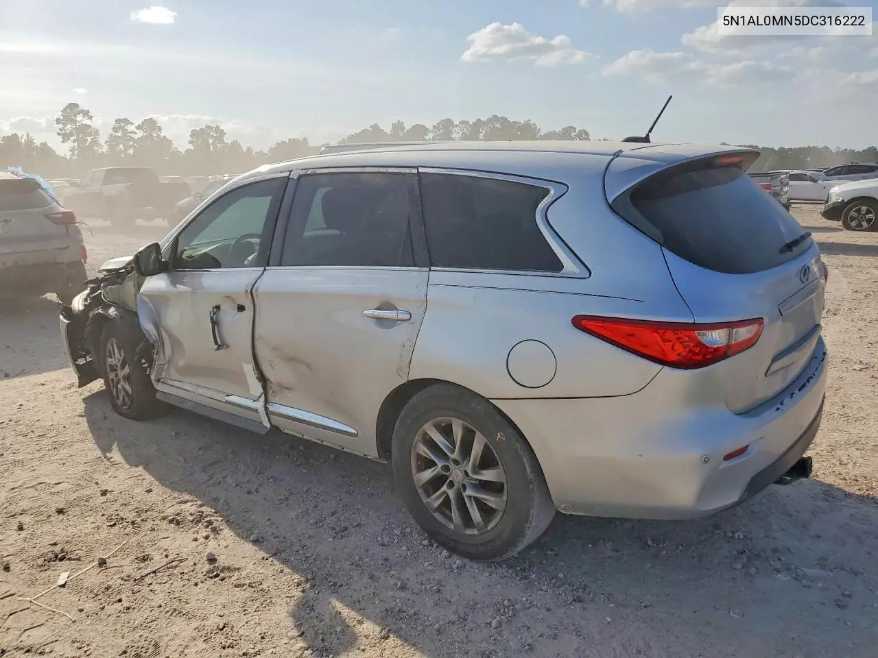2013 Infiniti Jx35 Base VIN: 5N1AL0MN5DC316222 Lot: 58811786