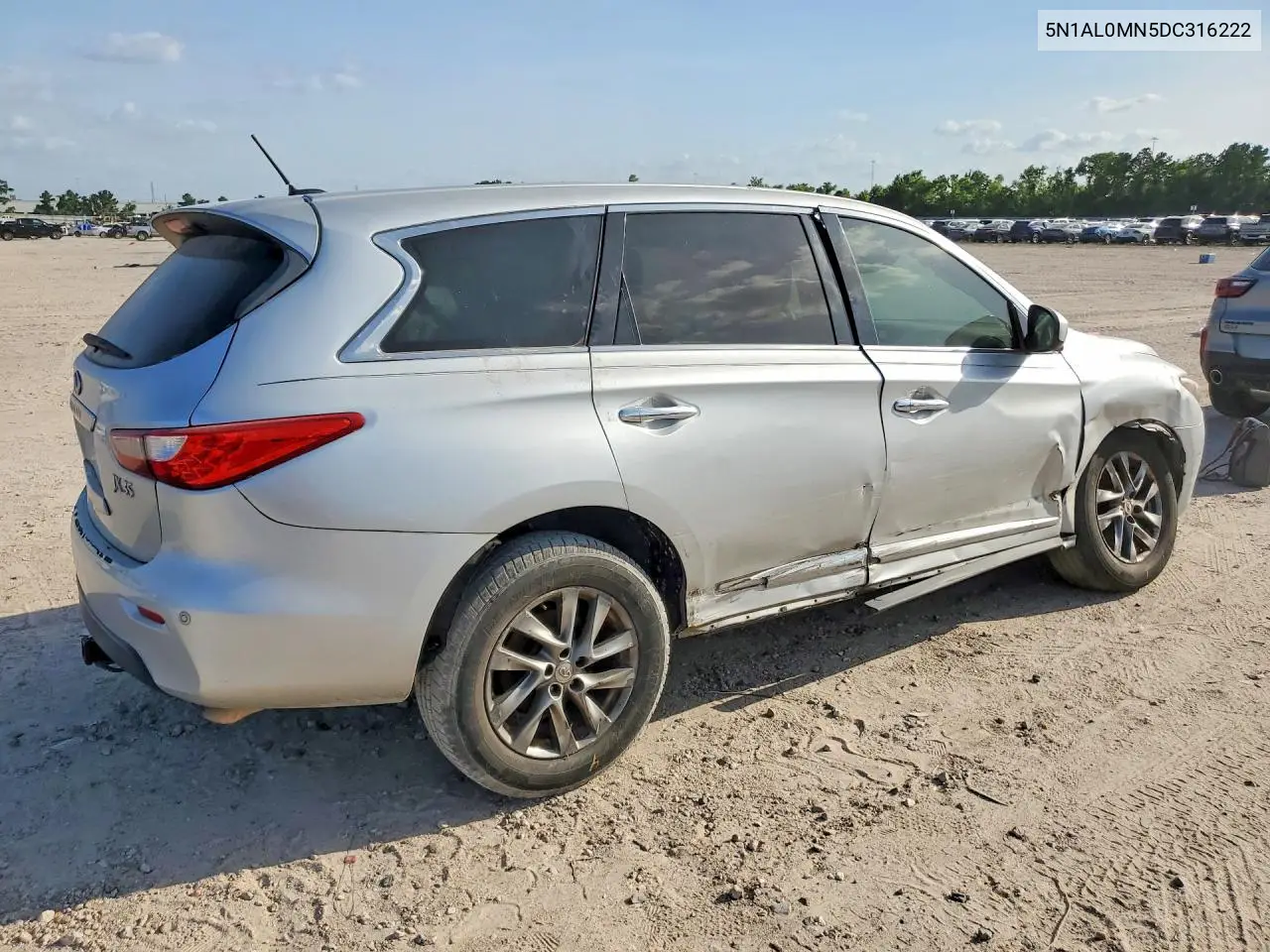 2013 Infiniti Jx35 Base VIN: 5N1AL0MN5DC316222 Lot: 58811786