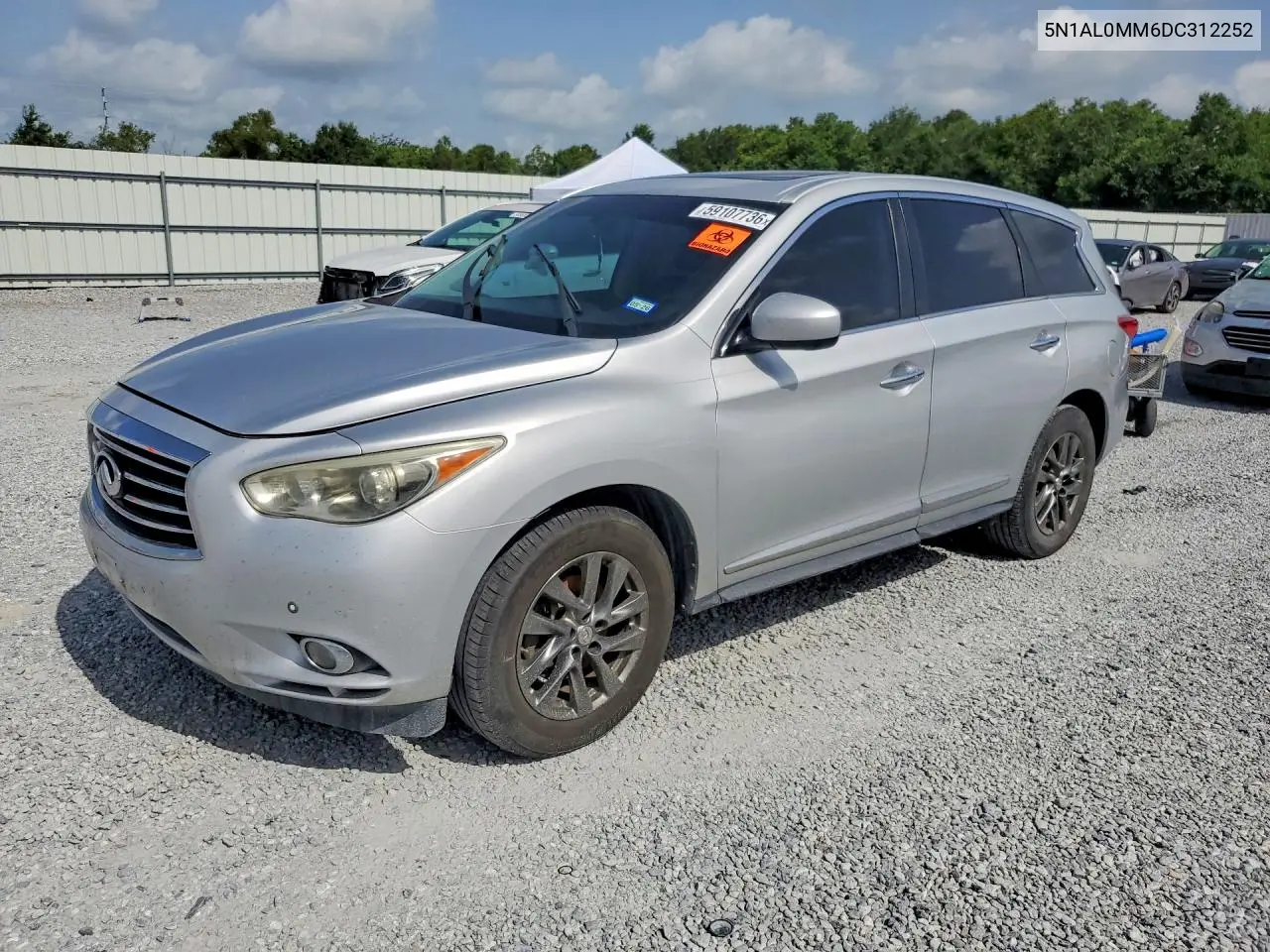 2013 Infiniti Jx35 Base VIN: 5N1AL0MM6DC312252 Lot: 59107736