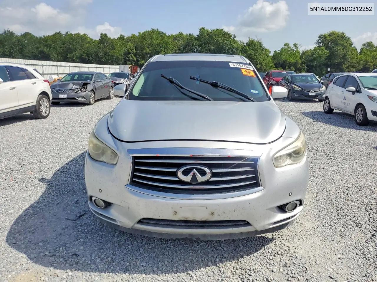 2013 Infiniti Jx35 Base VIN: 5N1AL0MM6DC312252 Lot: 59107736