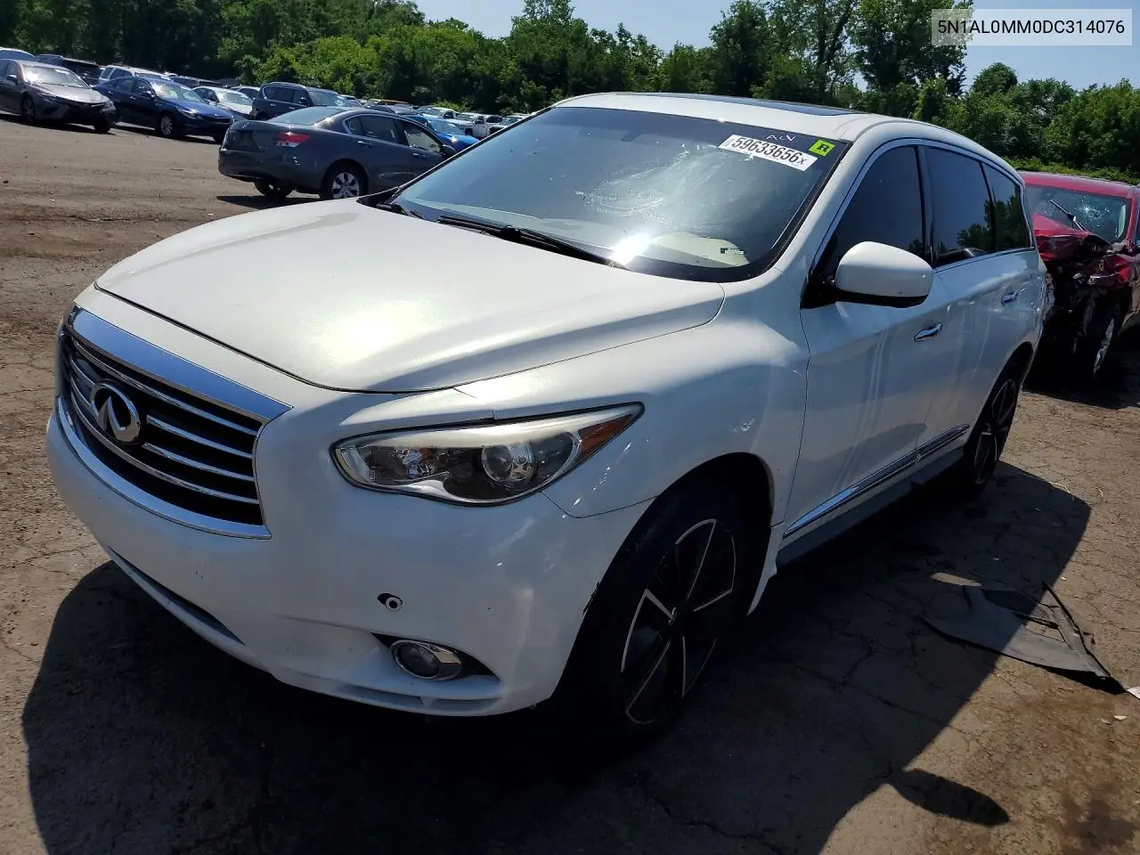 2013 Infiniti Jx35 Base VIN: 5N1AL0MM0DC314076 Lot: 59633656