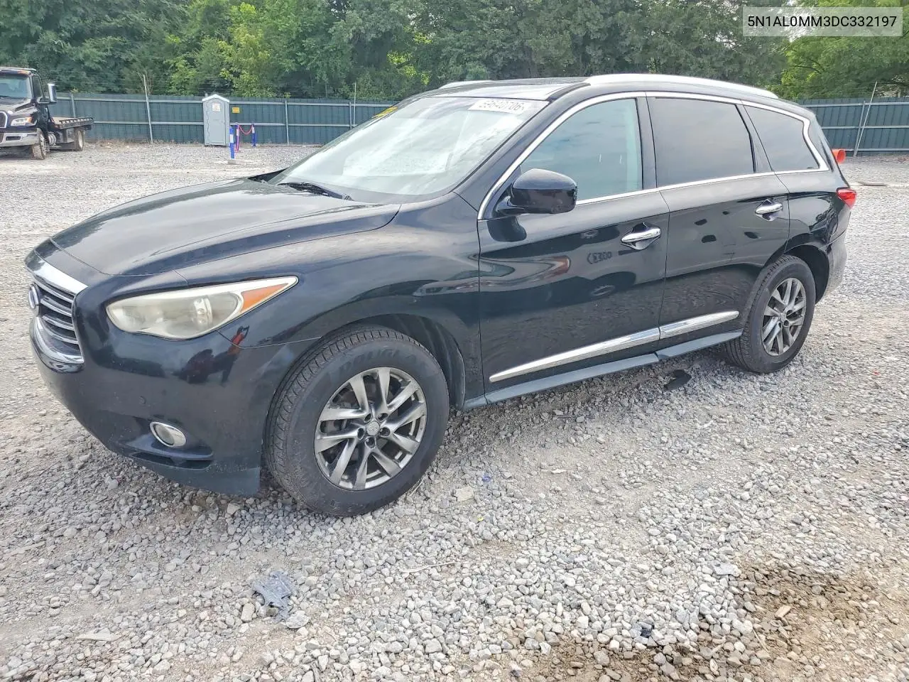 2013 Infiniti Jx35 Base VIN: 5N1AL0MM3DC332197 Lot: 59640706