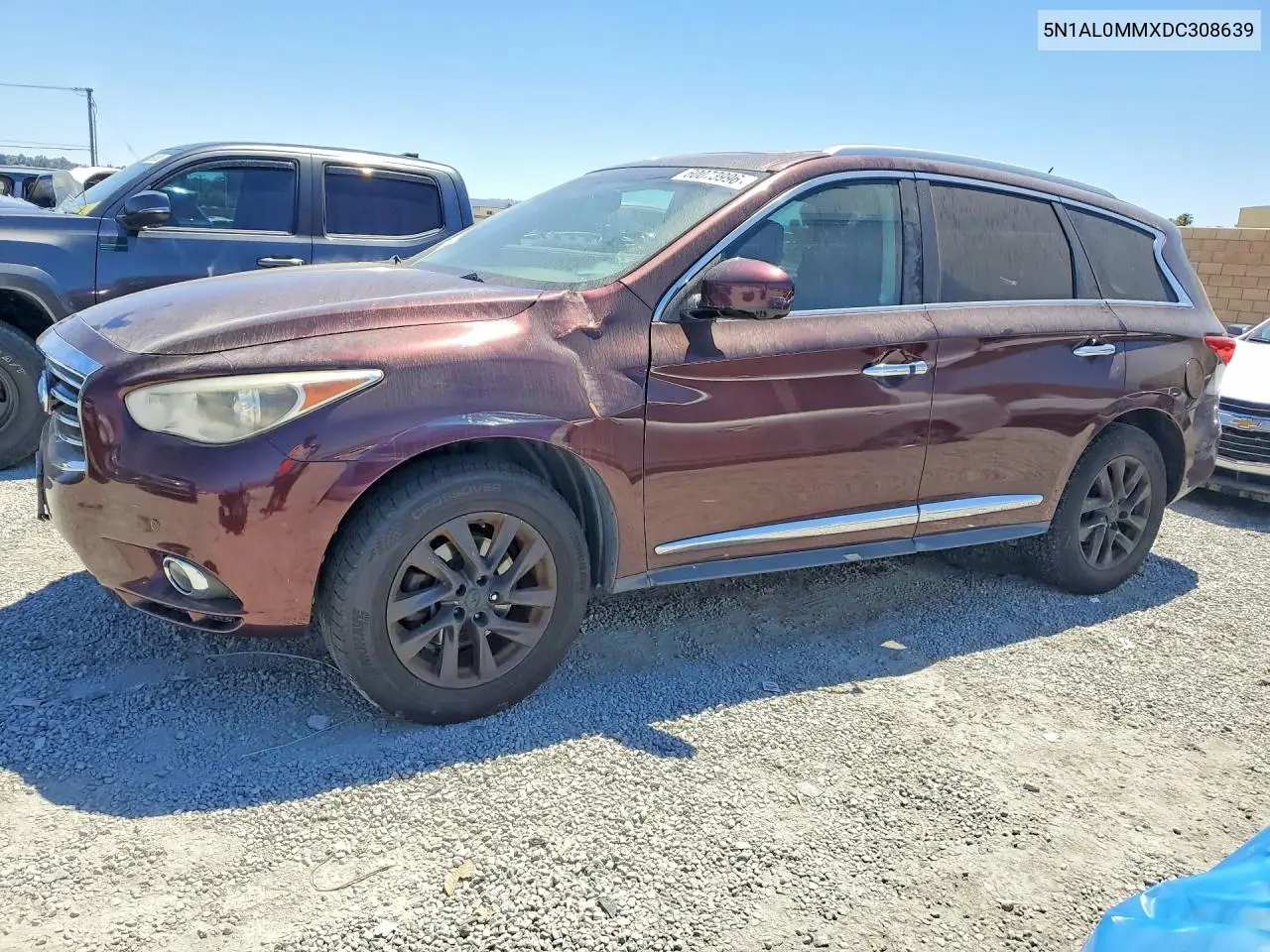 2013 Infiniti Jx35 Base VIN: 5N1AL0MMXDC308639 Lot: 60073996