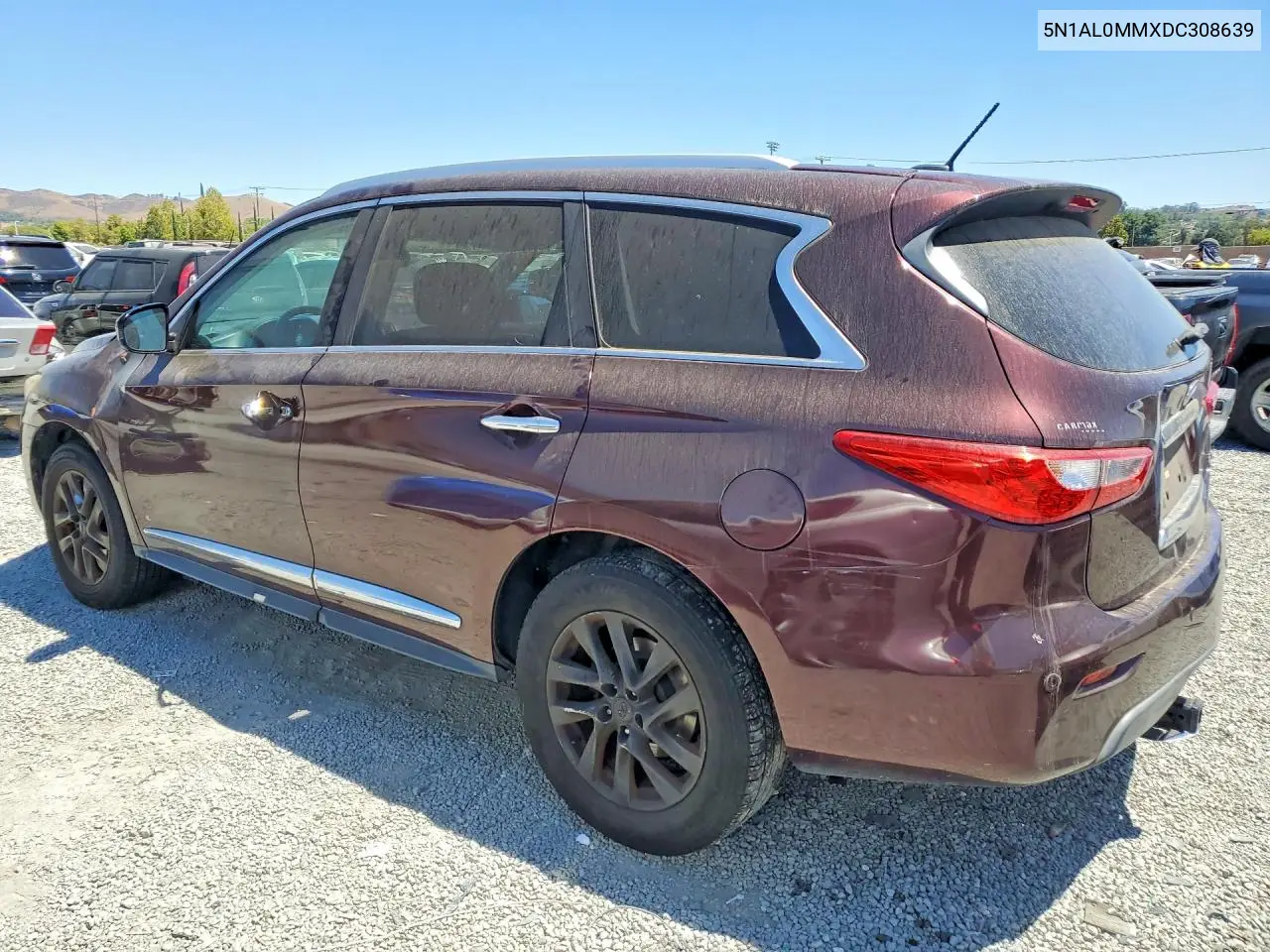 2013 Infiniti Jx35 Base VIN: 5N1AL0MMXDC308639 Lot: 60073996