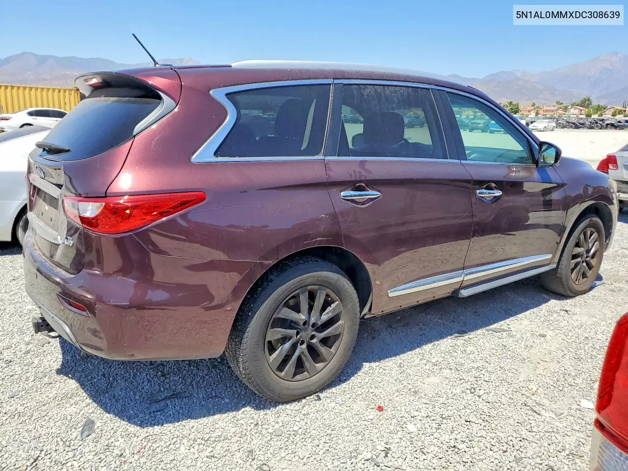 2013 Infiniti Jx35 Base VIN: 5N1AL0MMXDC308639 Lot: 60073996