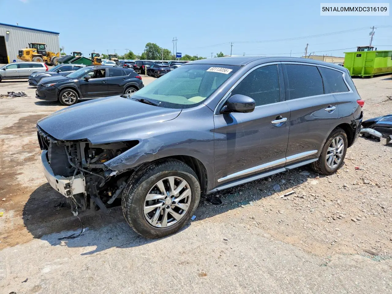 2013 Infiniti Jx35 Base VIN: 5N1AL0MMXDC316109 Lot: 60113056