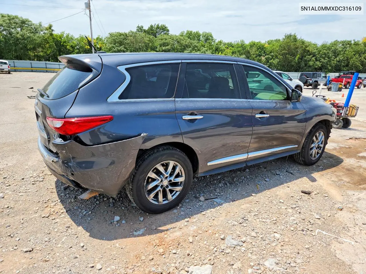 2013 Infiniti Jx35 Base VIN: 5N1AL0MMXDC316109 Lot: 60113056